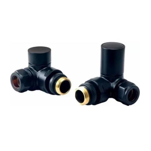 Harper & Brooke TMV Non-Thermostatic Corner Valve - Black