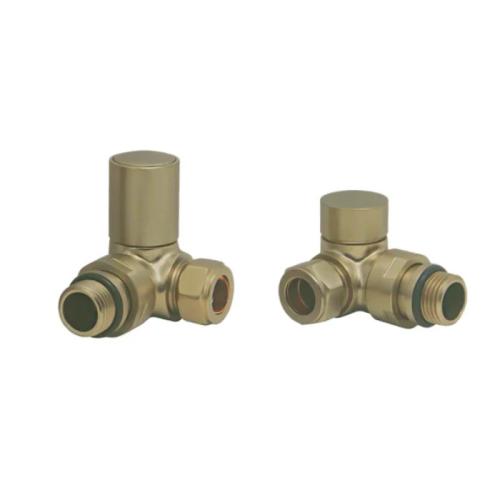 Harper & Brooke TMV Non-Thermostatic Corner Valve - Brushed Brass