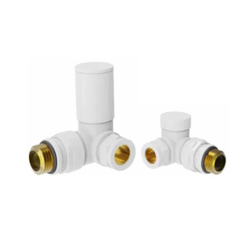 Harper & Brooke TMV Non-Thermostatic Corner Valve - White