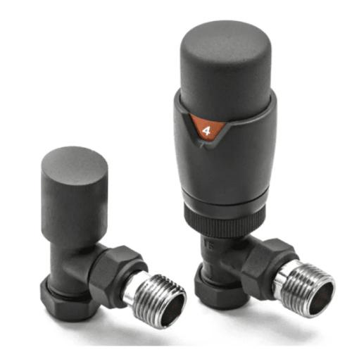 Harper & Brooke TMV Thermostatic Angled Valve - Anthracite