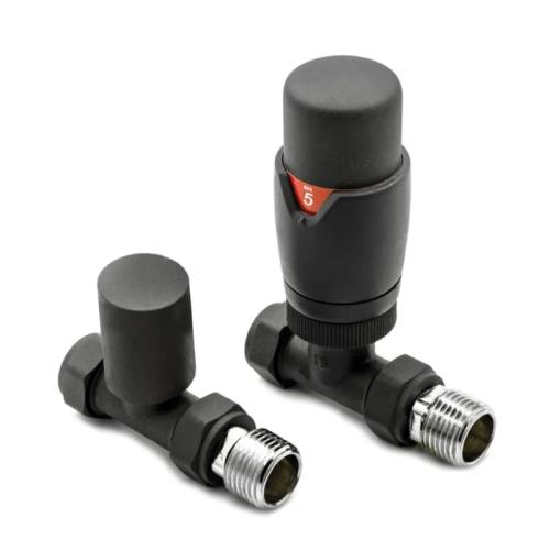 Harper & Brooke TMV Thermostatic Straight Valve - Anthracite