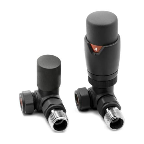 Harper & Brooke TMV Thermostatic Corner Valve - Anthracite