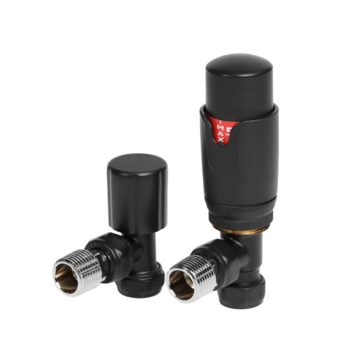 Harper & Brooke TMV Thermostatic Angled Valve - Black
