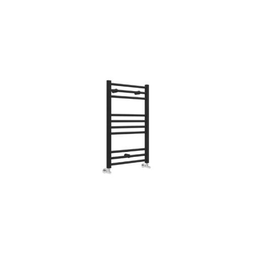 Harper & Brooke Terrano Straight Towel Warmer - Matt Black 800mm x 400mm