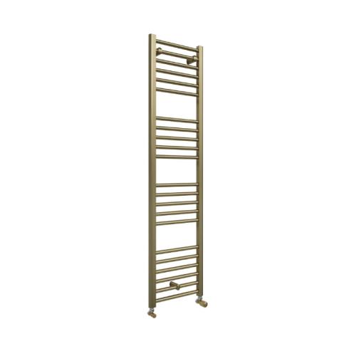 Harper & Brooke Terrano Straight Towel Warmer - Brushed Brass 1600mm x 400mm