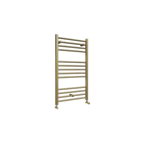 Harper & Brooke Terrano Straight Towel Warmer - Brushed Brass 1000mm x 600mm