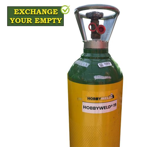 HOBBYWELD 15 GAS REFILL PLUS 20 LITRE @ 230 BAR UN1956