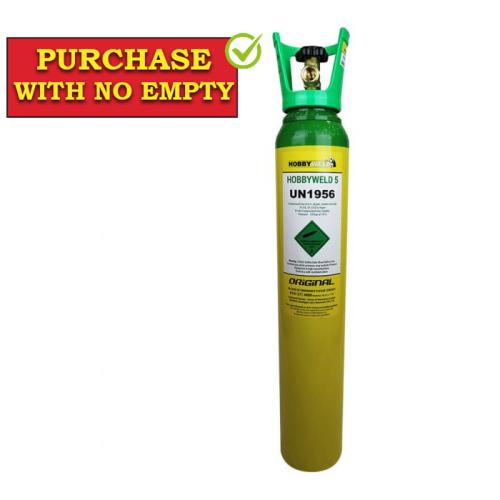 HOBBYWELD 5 GAS ORIGINAL 9 LITRE + NEW BOTTLE DEPOSIT