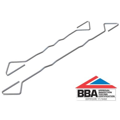 VISTA 275MM HOUSING WALL TIES STAINLESS STEEL - 250 BOX