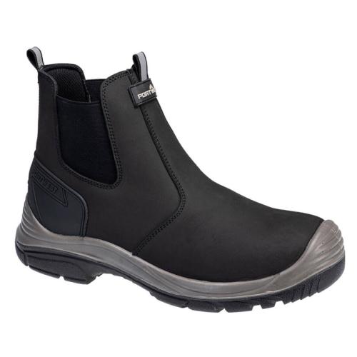 STEEL ACTION NUBUCK DEALER BOOT BLACK - SIZE 7