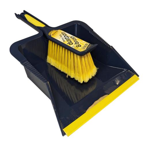 PROSOLVE HEAVY DUTY DUST PAN & BRUSH SET