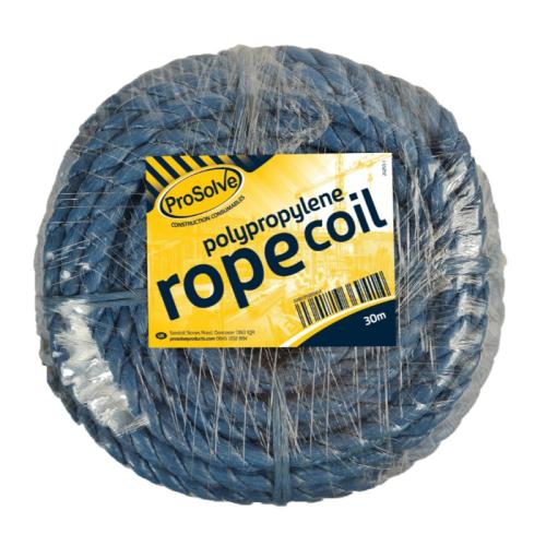 VETO BLUE POLYPROPYLENE ROPE 12MM X 30 METRE COIL