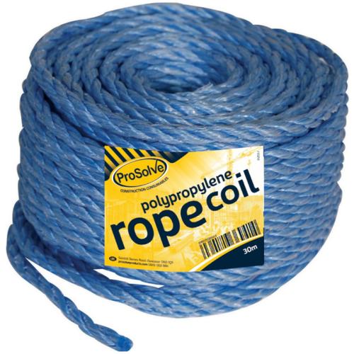 VETO BLUE POLYPROPYLENE ROPE 8MM X 30 METRE COIL