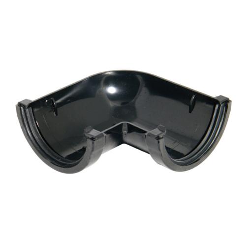 FLOPLAST 76MM MINI H/R RAINWATER 90DEG ANGLE BLACK