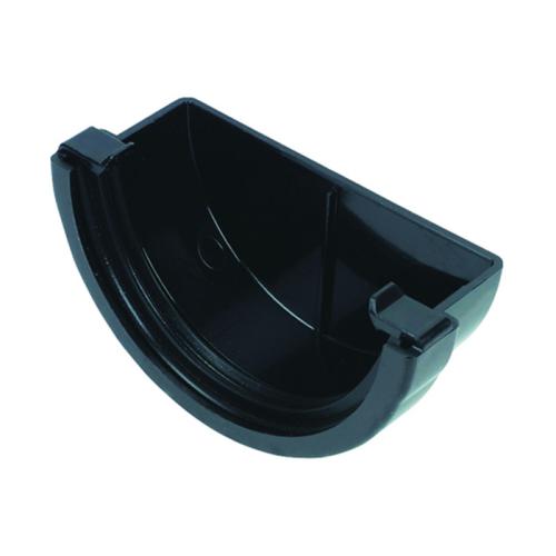 FLOPLAST 76MM MINI H/R RAINWATER STOPEND EXTERNAL BLACK