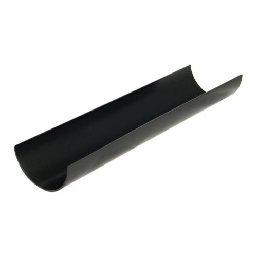 FLOPLAST 76MM MINI H/R RAINWATER GUTTER 2 METRE BLACK