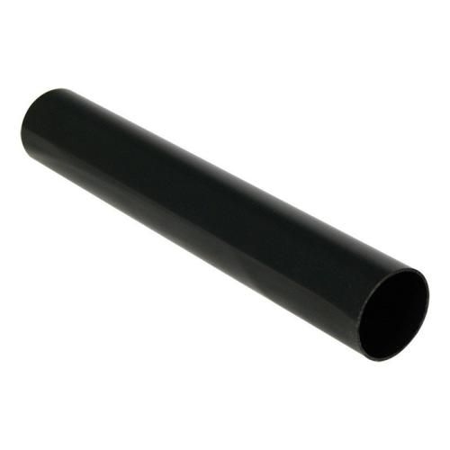 FLOPLAST 50MM MINI ROUND RAINWATER PIPE 2 METRE BLACK