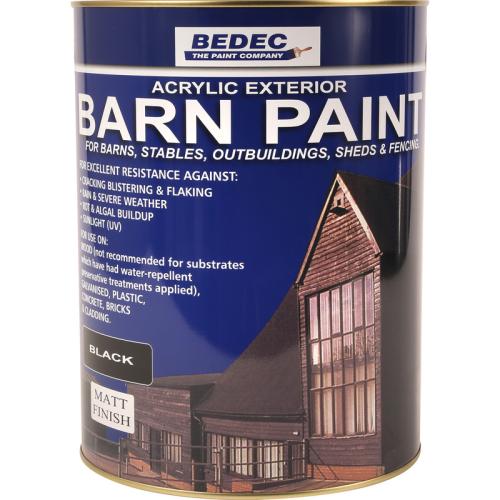 Bedec Barn Paint - Matt Black - 5Ltr