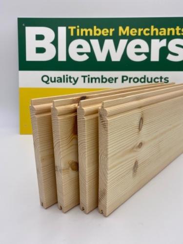 19 x 150mm Nom. (15 x 144 fin) Pine Premium Beaded TGV Cladding