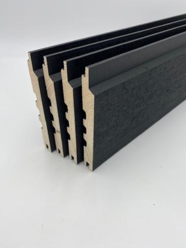 25 x 150mm Nom. Black Painted and Fully Finished, Shadow Gap T&G Softwood Cladding