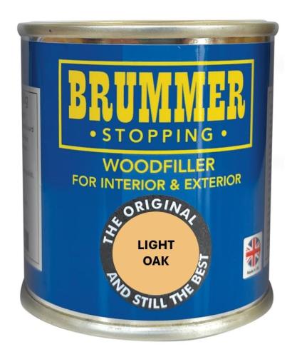 Brummer Stopping Wood Filler - Light Oak - 250g