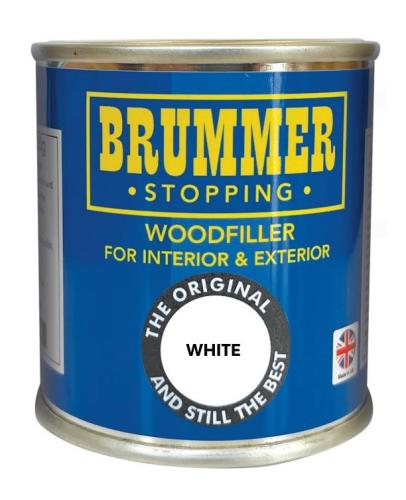 Brummer Stopping Wood Filler - White - 250g