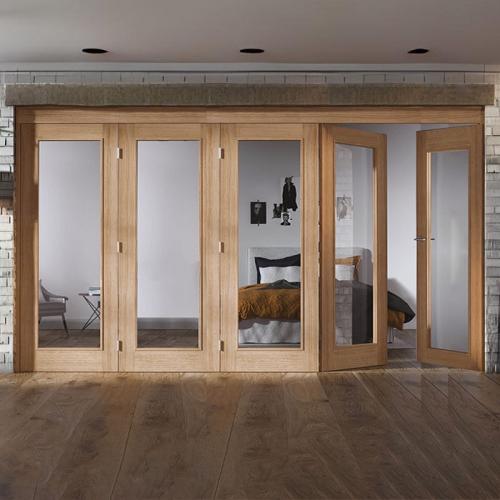 Roomfold 4+1 Unfinished Oak Doors 3502 x 2078mm