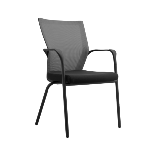 Relax Visitor/Meeting Room Chair, Mesh Back fabric Seat.