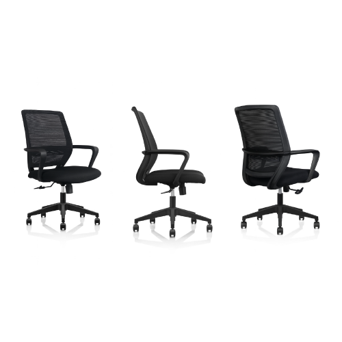 Passo Mesh Back Operator chair with Lumbar Support in Black