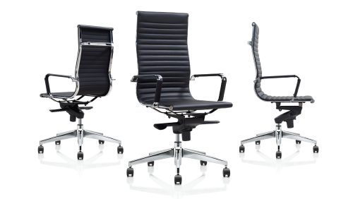 Milan Chrome High Back Executive Chair