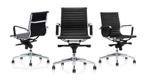 Milan Chrome Medium Back Executive Chair