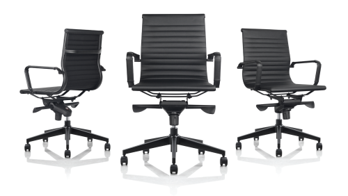 Milan Black Edition Medium Back Executive Chair
