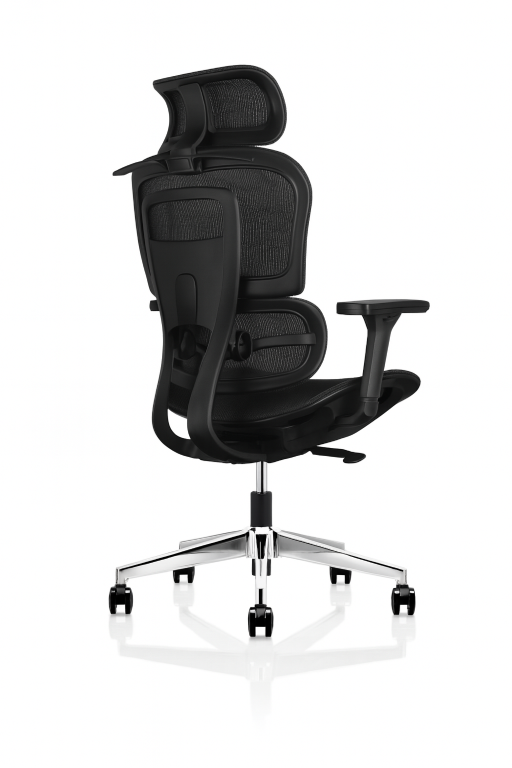 Ronda Mesh Back Operator chair with Headrest and Black Mesh Seat