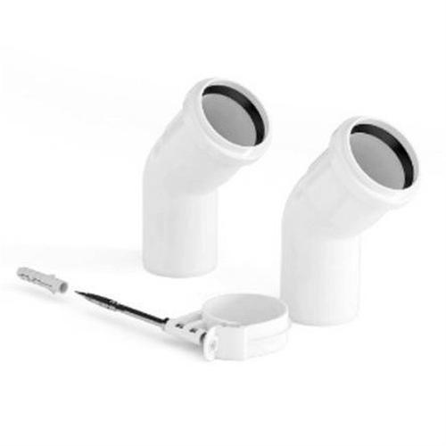 Vaillant Bends 45? for Variable Term Kit - White 0020219552