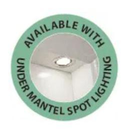 Be Modern 45â€ Isabelle Surround (surround only) in Manila Micro Marble 007404 with Led down lights SH0365