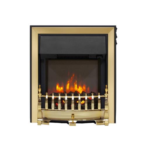 Be Modern Fazer Inset Electric Fire in Brass Finish 032840