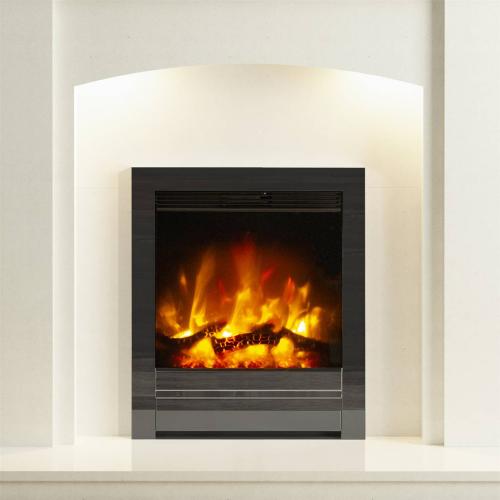 Bemodern Beam 16" Black Nickel Inset Electric Fire 049735