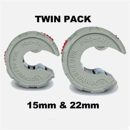 Rothenberger PRO-CUT Copper Tube Cutter Twin Pack 15 + 22mm 1000005177