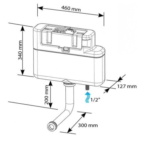 Siamp Intra Comfort ECO Bottom Inlet Plastic Insulated Â½" 10005023