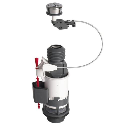 Wirquin Jollyflush Dual Flush Cable Operated Valve and Push Button 10120446