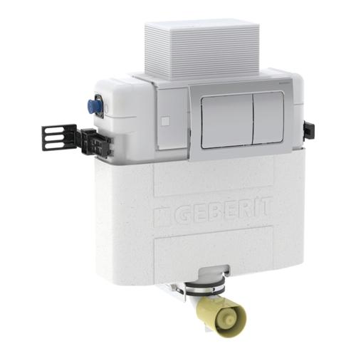 Geberit Alpha 82cmH Concealed Cistern, plus Alpha01 Square Flush Plate 109.003.21.1