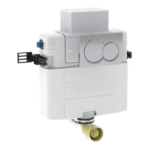 Geberit Alpha 82cmH Concealed Cistern, plus Alpha01 Round Flush Plate 109.004.21.1