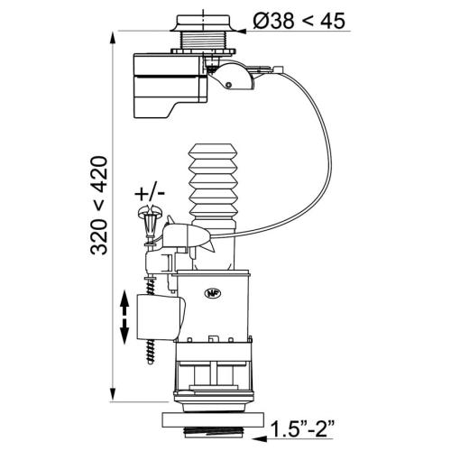 Wiquin Touchless Flush Valve 10950189