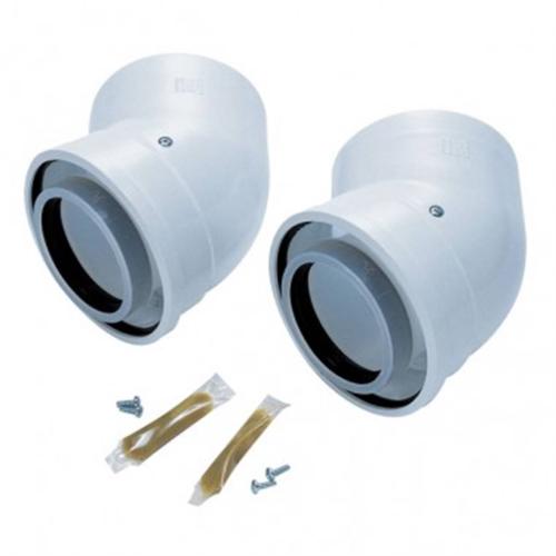 Worcester Bosch 60/100mm 45? Flue Bend (Pair) 7716191085