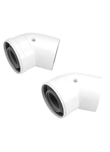 Worcester Bosch 60/100mm 45Â° Flue Bend (Pair) 7716191085