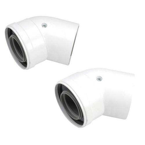 Vaillant Ecotec 45 Degree Bends 125mm White 303211
