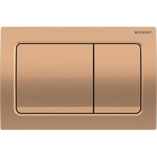 Geberit Alpha01 Square Dual Flush Plate - Red Gold 115.055.QA.1