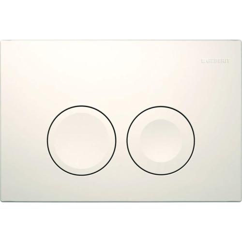 Geberit Delta25 Dual Flush Plate Alpine White 115.125.11.5