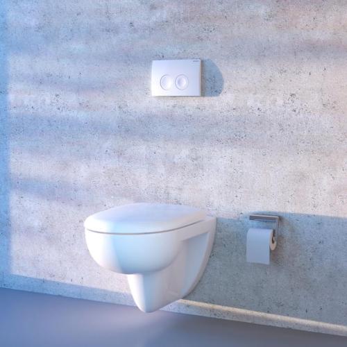 Geberit Delta25 Dual Flush Plate Alpine White 115.125.11.5