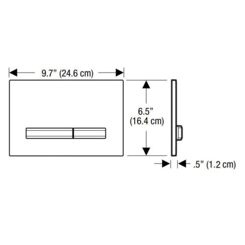 Geberit Sigma50 Dual Flush Plate Brushed Chrome 115.788.GH.2